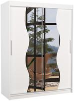 Spinta ADRK Renzo, balta, 58 cm x 150 cm x 200 cm, su veidrodžiu