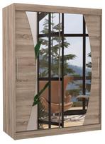 Spinta ADRK Modesto 150, ruda/rusva, 58 cm x 150 cm x 200 cm, su veidrodžiu