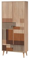 Spinta Kalune Design City Colorblock, įvairių spalvų, 45 cm x 80 cm x 190 cm