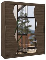 Spinta ADRK Medison 180, ruda, 58 cm x 180 cm x 215 cm, su veidrodžiu