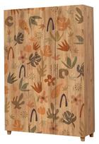 Spinta Kalune Design Leva Leaf, ruda, 48 cm x 120 cm x 189 cm