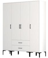 Spinta Kalune Design Kumsal STS, balta, 47.5 cm x 160 cm x 201.4 cm