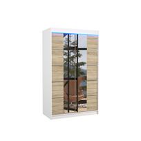 Spinta ADRK Genua LED, balta/rusva, 58 cm x 120 cm x 200 cm, su veidrodžiu