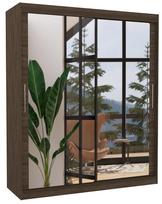 Spinta ADRK Ettore 180, ruda, 58 cm x 180 cm x 215 cm, su veidrodžiu