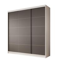 Spinta ADRK Greta, balta/juoda, 200 cm x 58 cm x 215 cm