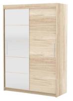 Spinta ADRK Esti 150, ąžuolo/medžio, 150 cm x 59 cm x 215 cm, su veidrodžiu