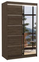 Spinta ADRK Nicea LED, ruda, 58 cm x 120 cm x 200 cm, su veidrodžiu