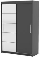Spinta ADRK Esti 150, antracito, 150 cm x 59 cm x 215 cm, su veidrodžiu
