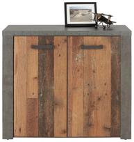 Komoda Forte Magara MGAK223-C546, ruda/pilka, 41.3 cm x 96.3 cm x 83.1 cm