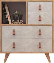 Komoda Kalune Design Witlof 811MDD3406, ąžuolo/balta, 40 cm x 70 cm x 88.6 cm