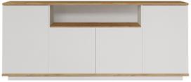 Komoda Kalune Design FR15-AW, ruda/balta, 44.5 cm x 180 cm x 75 cm