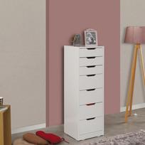 Komoda Kalune Design Flow 801CMY3403, balta, 40 cm x 44 cm x 130 cm