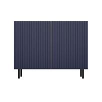 Komoda Kama Kama2 Slim, mėlyna/juoda, 40 cm x 100 cm x 78 cm