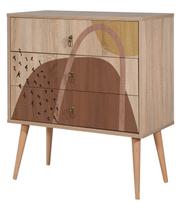 Komoda Kalune Design City Form, įvairių spalvų, 40 cm x 80 cm x 89 cm