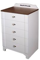 Komoda Kalune Design Gazel 801CMY3405, balta, 46 cm x 65 cm x 102 cm