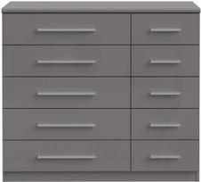 Komoda Forte PRUK223L-M971, pilka, 99.9 cm x 41.6 cm x 88.5 cm