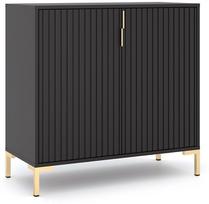 Komoda Flinn FL06, aukso/juoda, 88.2 cm x 40 cm x 85.8 cm