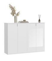 Komoda MC Akcent Projekt X X07A9S19, balta, 122 cm x 34 cm x 99 cm