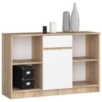 komoda akord - Komoda Akord Furniture Factory B17, ąžuolo, 120 cm x 40 cm x 77 cm - 1 nuotrauka