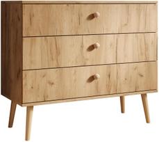 Komoda ADRK Beni, ąžuolo, 100 cm x 41 cm x 85 cm