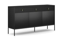 Komoda Maggiore 3D3S, juoda, 39 cm x 154 cm x 83 cm