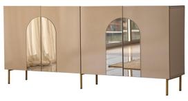 Komoda Kalune Design Rome, aukso/bronzos, 40 cm x 180 cm x 80 cm