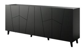 komodos 200 - Komoda Cama Meble Etna, juoda, 200 cm x 42 cm x 82 cm - 1 nuotrauka