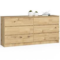 komoda 160 - Komoda Akord K160, ąžuolo, 40 cm x 160 cm x 77 cm - 1 nuotrauka
