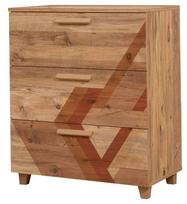 Komoda Kalune Design Leva Gravis Flow, ruda, 43 cm x 80 cm x 95 cm
