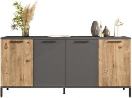 Komoda Kalune Design RL4-AA 956LCS1587, antracito/ruda