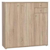 Komoda Forte Tempra 2 T2KK10-D30F, sonoma ąžuolo, 34.8 cm x 73.7 cm x 85.5 cm