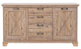 Komoda Forte Nepal EPLK235-S17, medžio, 45 cm x 175 cm x 97 cm