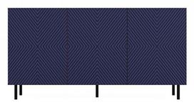 Komoda Kama 3K, mėlyna, 40 cm x 150 cm x 78 cm