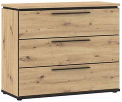 Komoda Forte IZXK211-M195, ruda/juoda, 100 cm x 41.3 cm x 81.7 cm