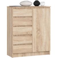 komoda akord - Komoda Akord Furniture Factory K80, rusva, 35 cm x 80.4 cm x 97 cm - 1 nuotrauka