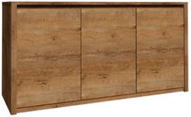 Komoda Gala Meble Montana K3D, rusva, 43 cm x 130 cm x 80 cm