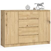 komodos dureles - Komoda Akord Furniture Factory, ąžuolo, 40 cm x 138 cm x 99 cm - 1 nuotrauka