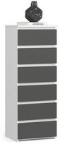 komoda akord - Komoda Akord Furniture Factory CL6, grafito, 35 cm x 40 cm x 109 cm - 1 nuotrauka