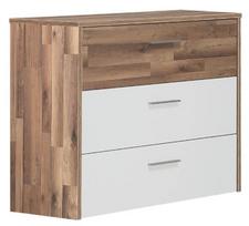 Komoda Forte Modern Way MRWK211-C811, ąžuolo/balta, 42 cm x 100 cm x 80 cm
