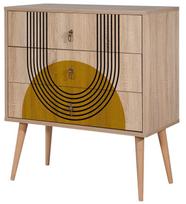 Komoda Kalune Design City Sun, įvairių spalvų, 40 cm x 80 cm x 89 cm