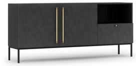 Komoda Lanzzi SF-LAN-B-KOM180, juoda, 40 cm x 180 cm x 80 cm