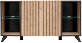 Komoda ASM Liam, ruda/juoda, 40 cm x 160 cm x 82 cm
