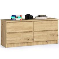 Komoda Akord Furniture Factory K120 4SZ CLP, ąžuolo, 40 cm x 120 cm x 55 cm