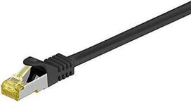 Goobay 3m RJ45 Patchkabel CAT 6A S/FTP (PiMF), 500 MHz, mit CAT 7 Rohkabel, juodas LSZH halogenfrei, Kupfer