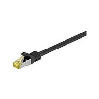 Goobay 25m RJ45 Patchkabel CAT 6A S/FTP (PiMF), 500 MHz, mit CAT 7 Rohkabel, juodas LSZH halogenfrei, Kupfer
