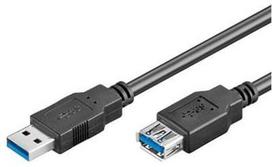 Goobay 1.8m USB 3.0 SuperSpeed Verlängerungskabel, Juodas [USB 3.0-Stecker (Typ A) > USB 3.0-Buchse (Typ A)]