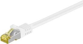 cat7 kabelis - Goobay RJ-45 CAT7 0.5m - 0.5 m - Cat7 - S/FTP (S-STP) - RJ-45 - RJ-45 - Baltas - 1 nuotrauka