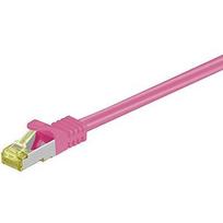 Goobay RJ-45 CAT7 3m - 3 m - Cat7 - S/FTP (S-STP) - RJ-45 - RJ-45 - Magenta