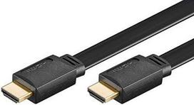 Goobay High Speed HDMI flat-cable with Ethernet, auksinis-plated 31925 1 m