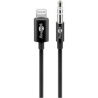 Goobay 66805 Apple Lightning audio connection cable, (3.5 mm) 1 m, Juodas